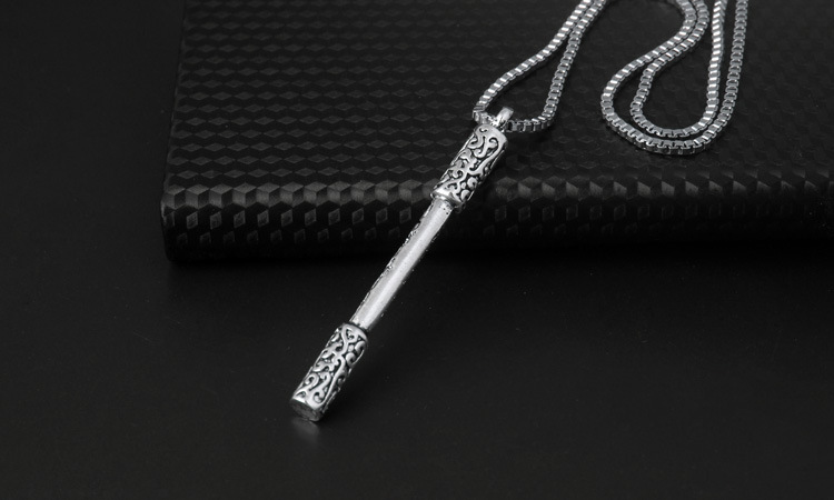 原创齐天大圣归来孙悟空能量定海神针挂件情侣男女钛钢金箍棒项链