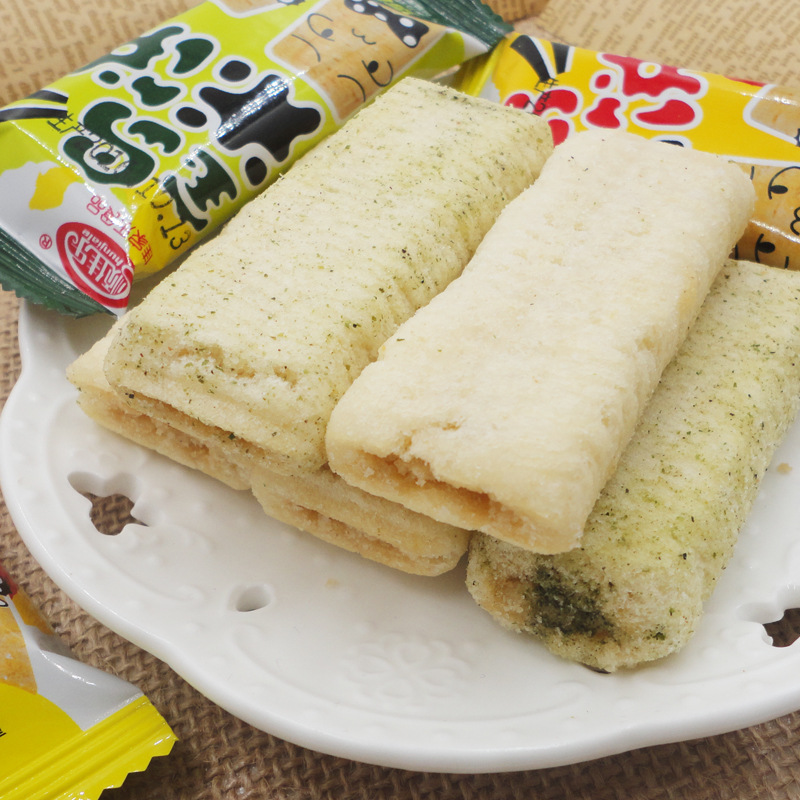 台湾宝岛米饼芝士办公休闲零食品散装小吃夹心卷小包装混合装