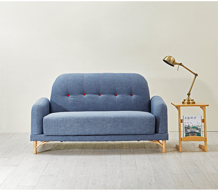欧式高回弹海绵垫布艺沙发创意卧室沙发阳台小户型可拆洗组合沙发