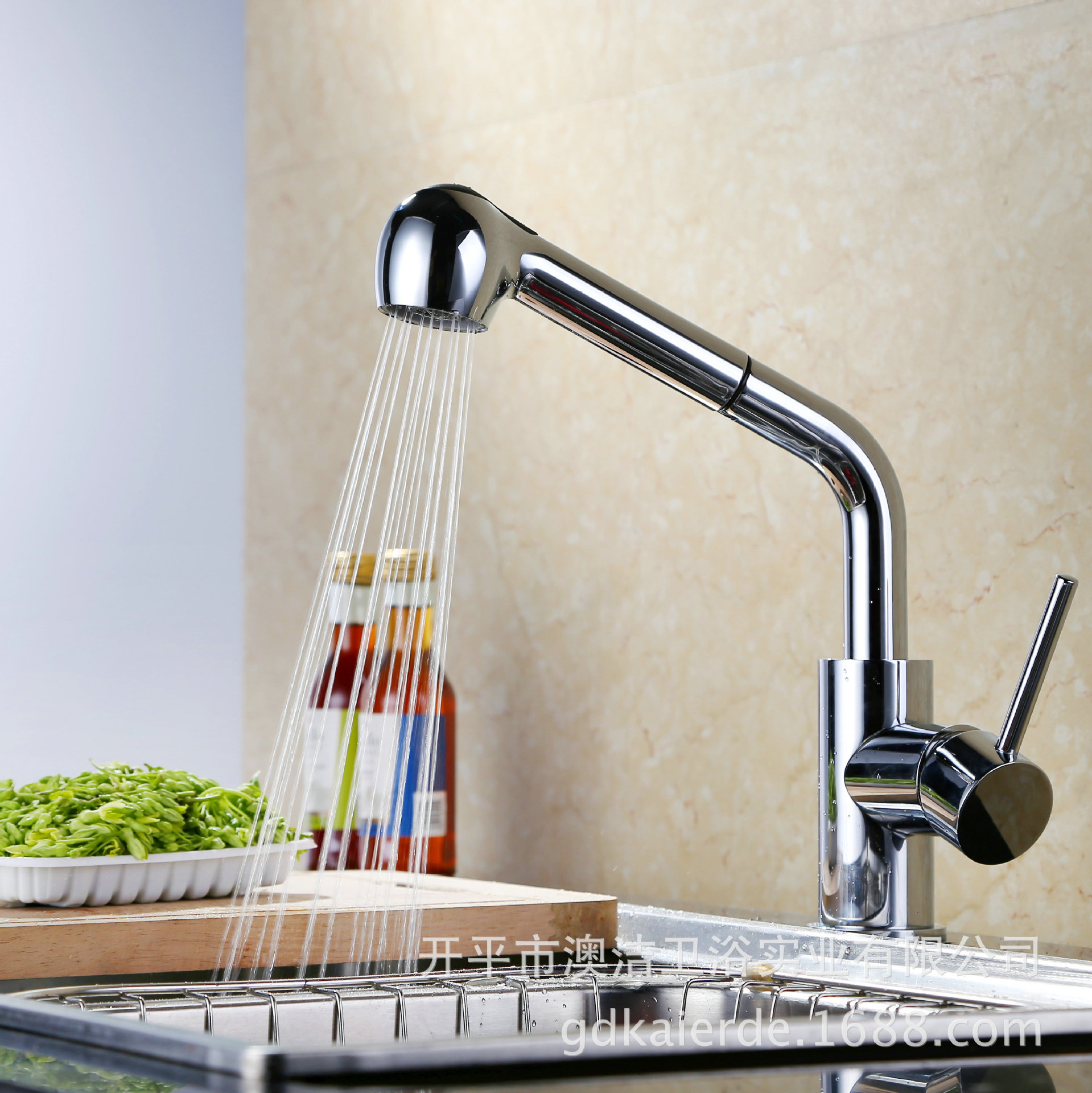 抽拉式水龙头 菜盆龙头 冷热安全厂家直销超低价格首批包邮