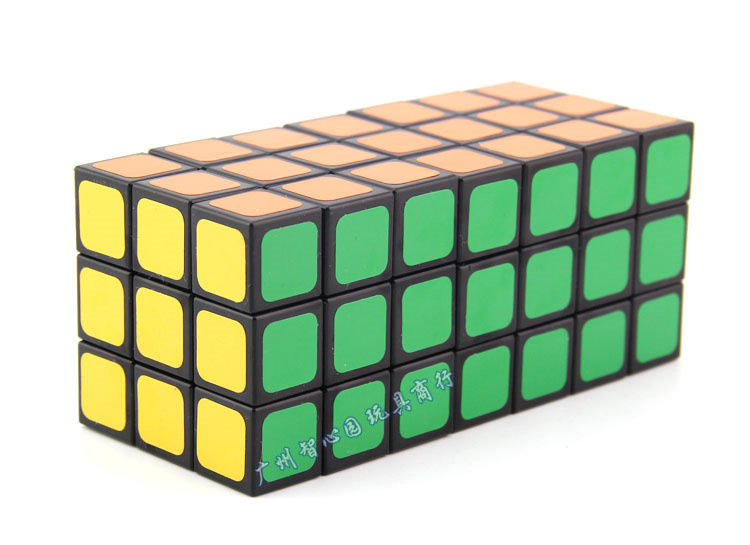 智力乐园337立方体魔方黑色 三三七立体异形比赛魔方 益智玩具