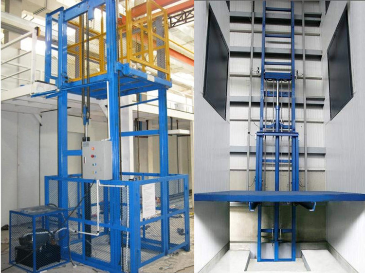 导轨式升降货梯 液压货梯 工厂轨道式升降机 导轨链条式升降.