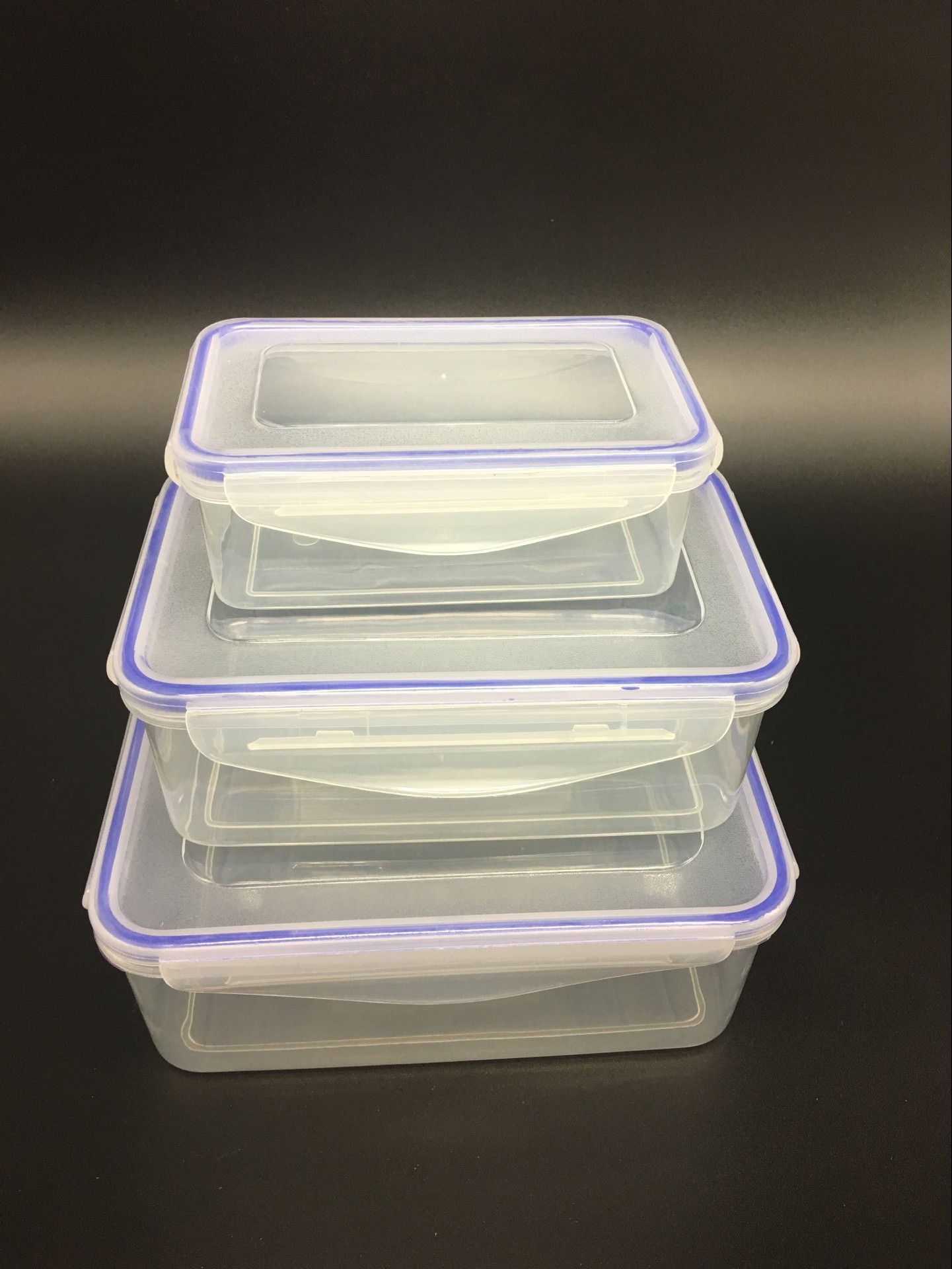 2546中号1150ml密封保鲜盒长方形礼品饭盒 微波炉pp塑料饭盒20cm