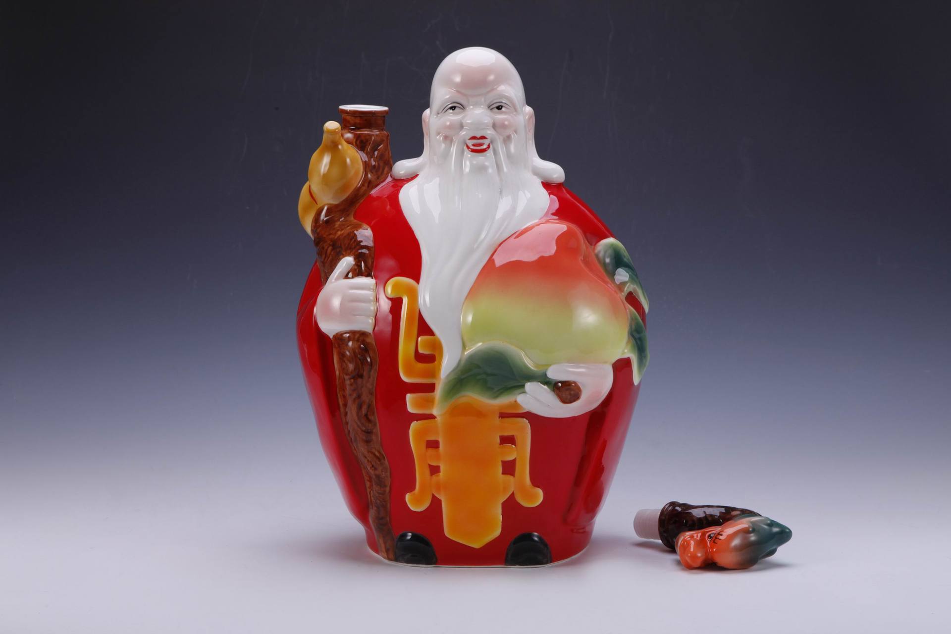 寿星酒瓶 10斤寿星陶瓷酒瓶 珐琅瓷酒瓶 寿宴酒瓶 酒瓶定制直销