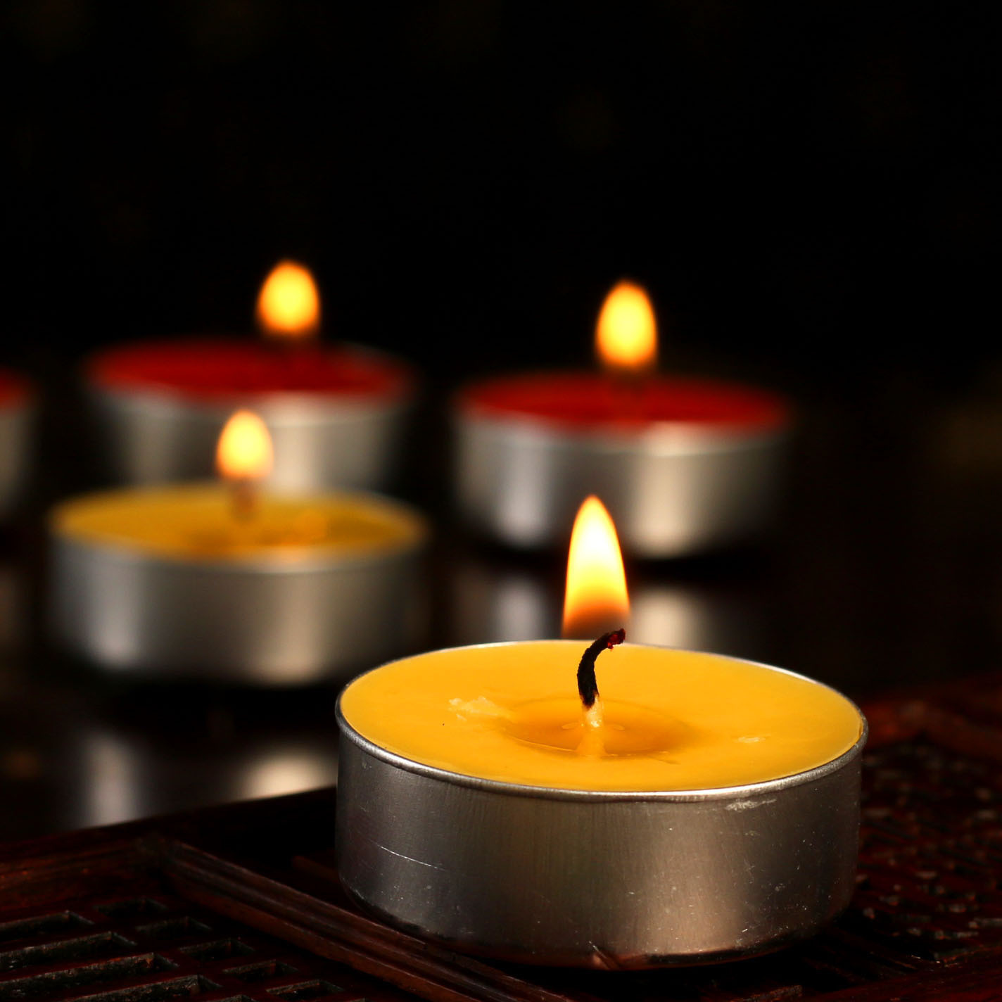 圆通佛具宗教用品缘源4小时100粒铝壳祈福灯酥油灯佛前长明灯