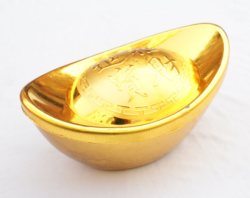 34公分元宝 精品家居装饰镀金 金元宝招财摆件工艺品 厂家直销