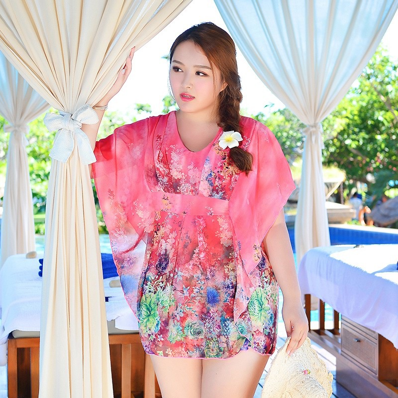 微博橱窗##全网诚信通官方# 大码分体泳衣.