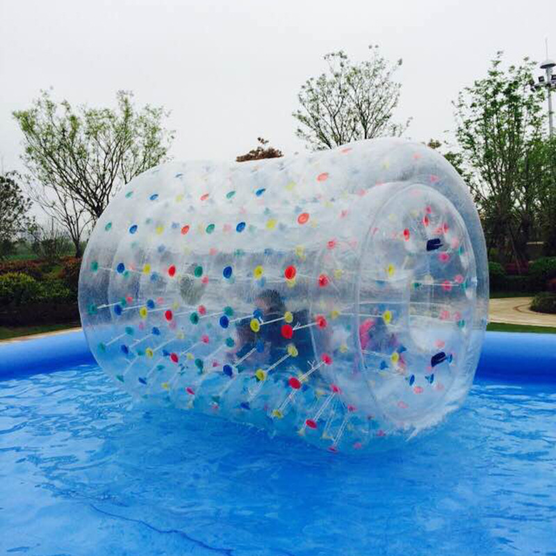 水上滚筒球 充气水上步行球上海水上玩具pvc滚筒步行器