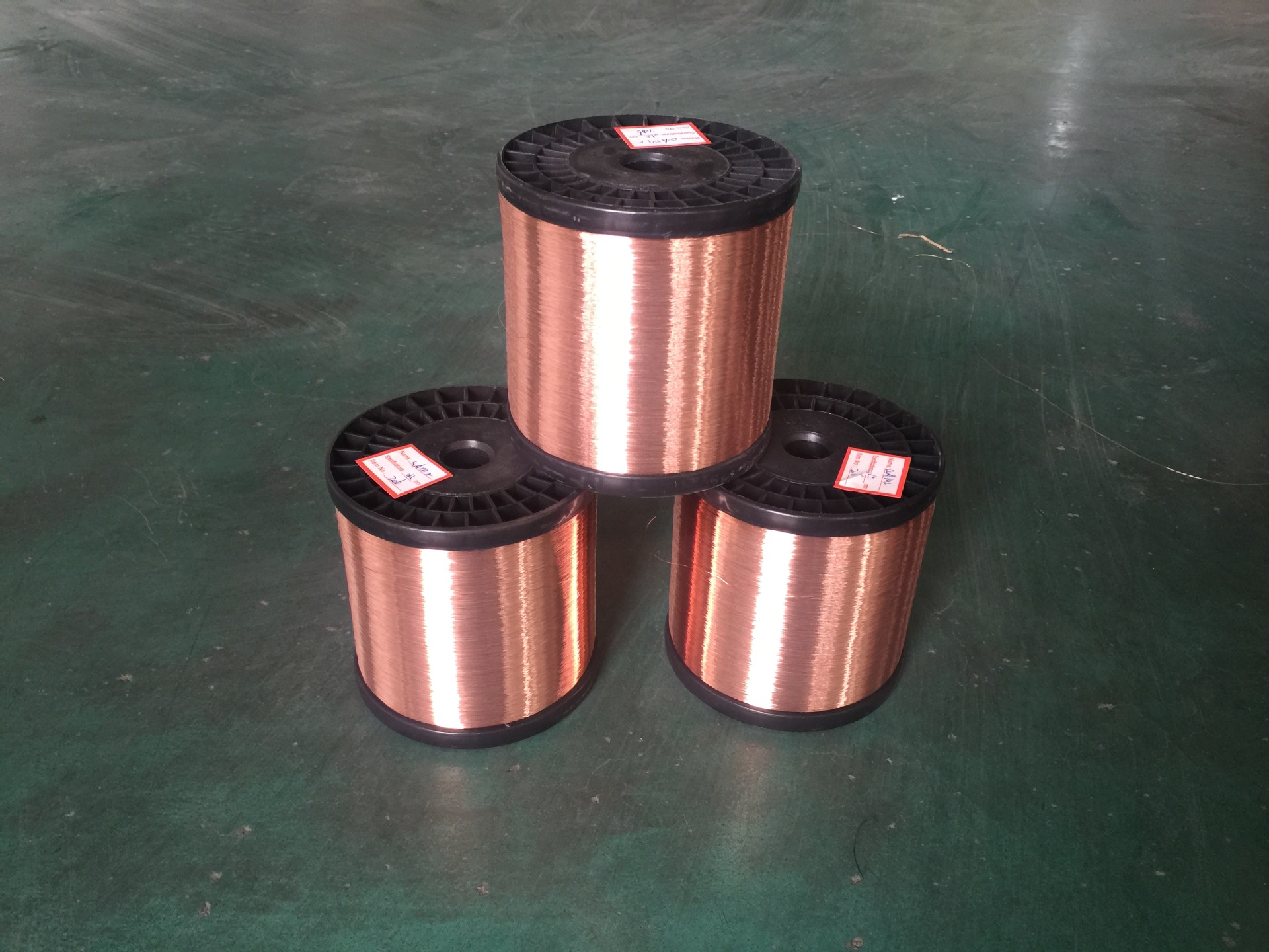 厂家定制生产铜包铝裸线 cca:0.30-0.39mm 各类电源线材内导材料