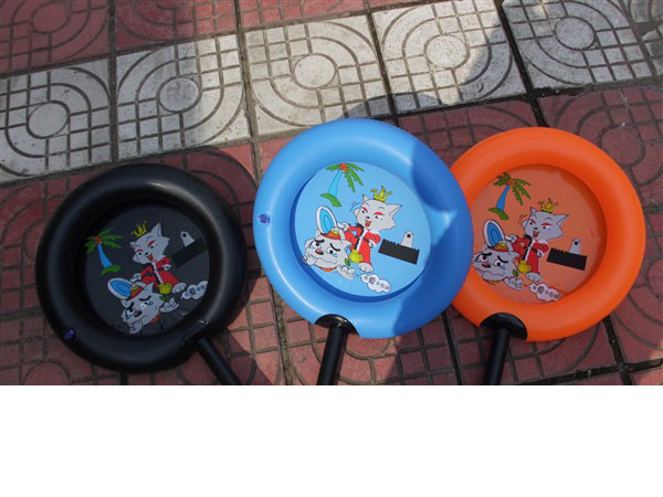 批发新款充气玩具平底锅 红太狼灰太狼平底锅发泄工具