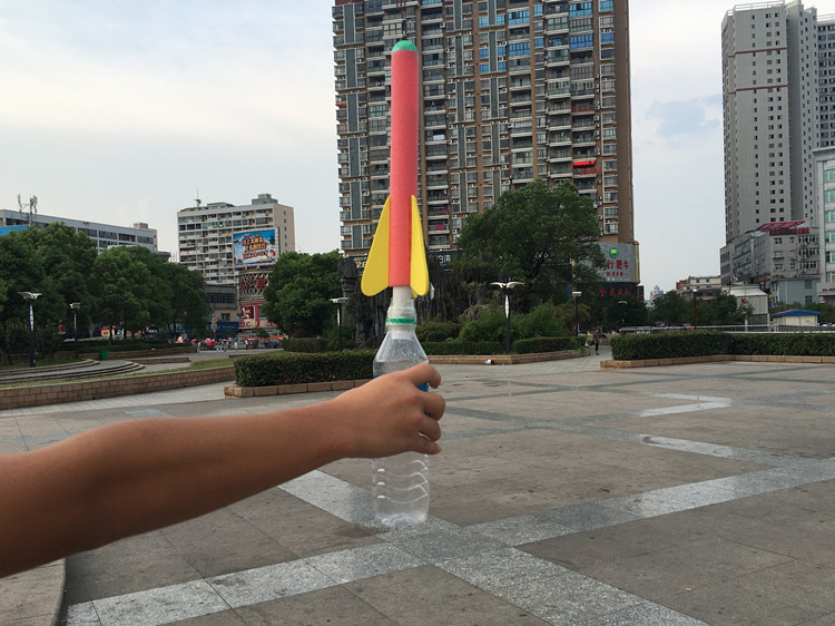 喷气式火箭 航天模拟器 自制空气火箭 科技小制作diy教具气体火箭