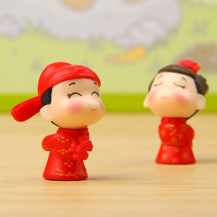 小清新相公娘子2代情侣小手办diy白搭微景观多肉园艺创意造景公仔