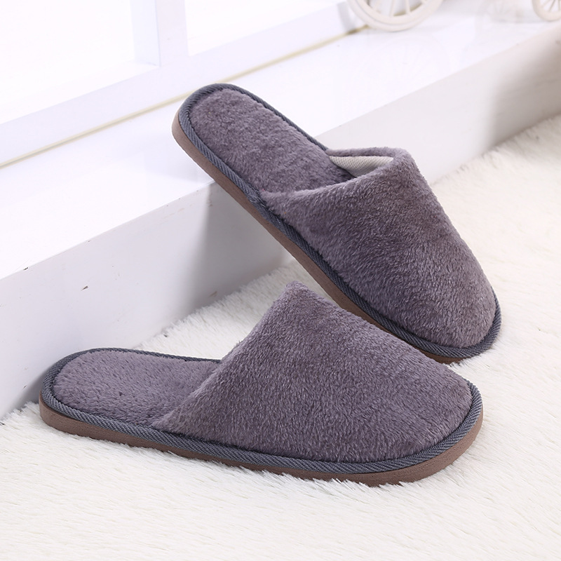 Plush Indoor Home Moon Cotton Slippers