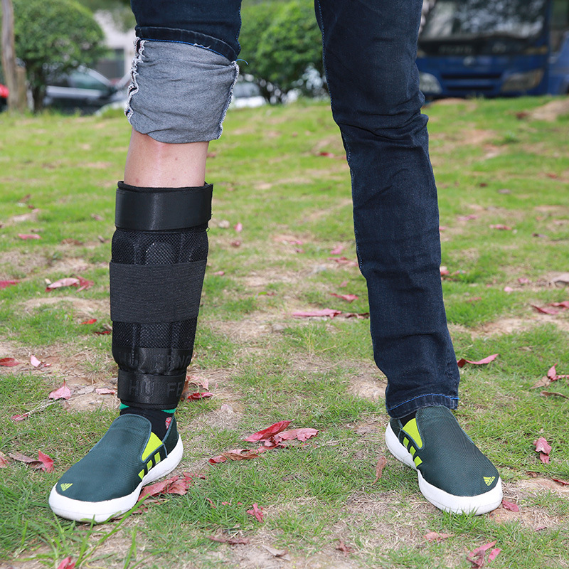 厂家直销隐形透气钢板负重可调节铅块铁砂绑腿一件代发