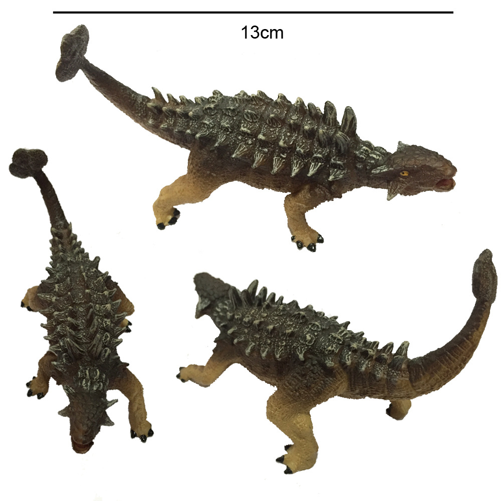 20厘米仿真彩绘恐龙模型侏罗纪实心pvc霸王龙剑龙甲龙手办玩具