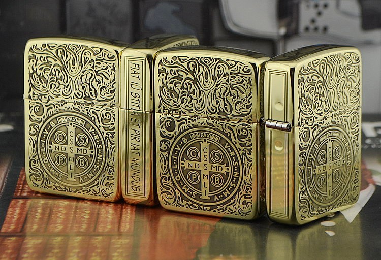 zippo 纯铜1941复刻 五面精雕 康斯坦丁 康机