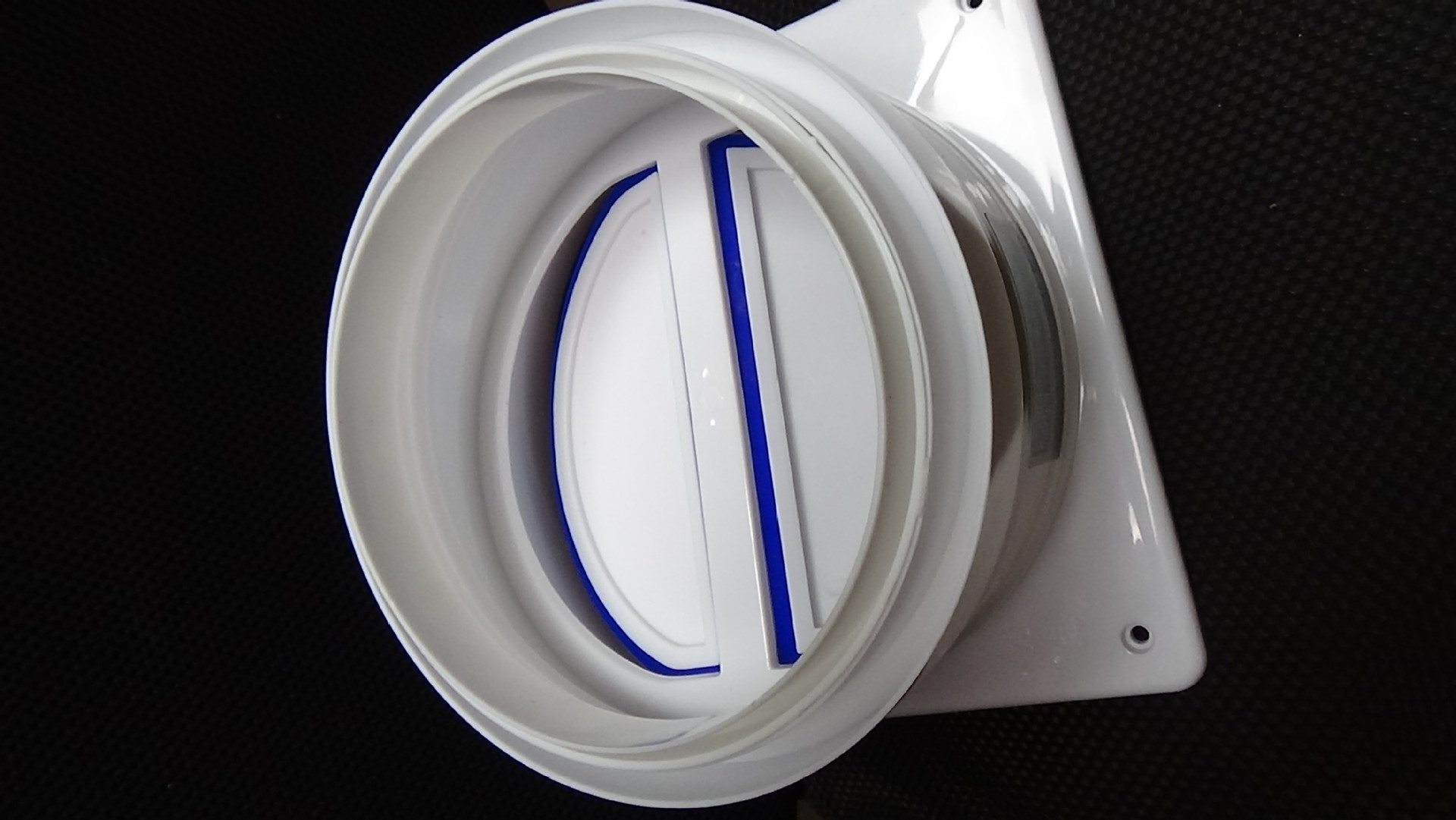 双开式烟道止回阀排风扇止回阀通用油烟机止回阀油烟机止回阀