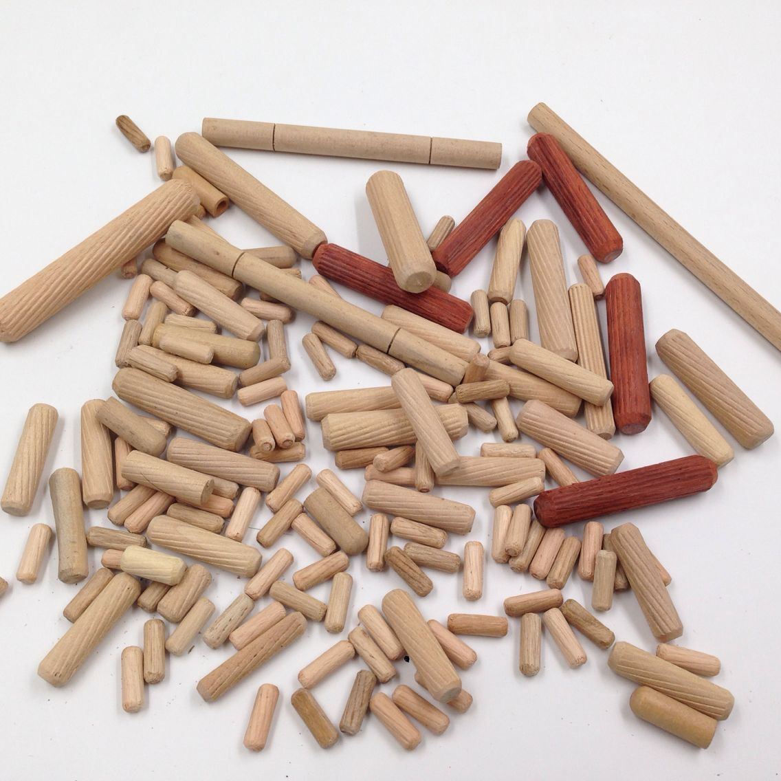 木榫木梢 板式家具连接件 实木圆棒形直斜纹 桦木按木荷木