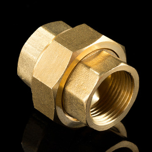 厂家直销 4分 6分 1寸内丝全铜活接 铜接头水管水暖管件接头