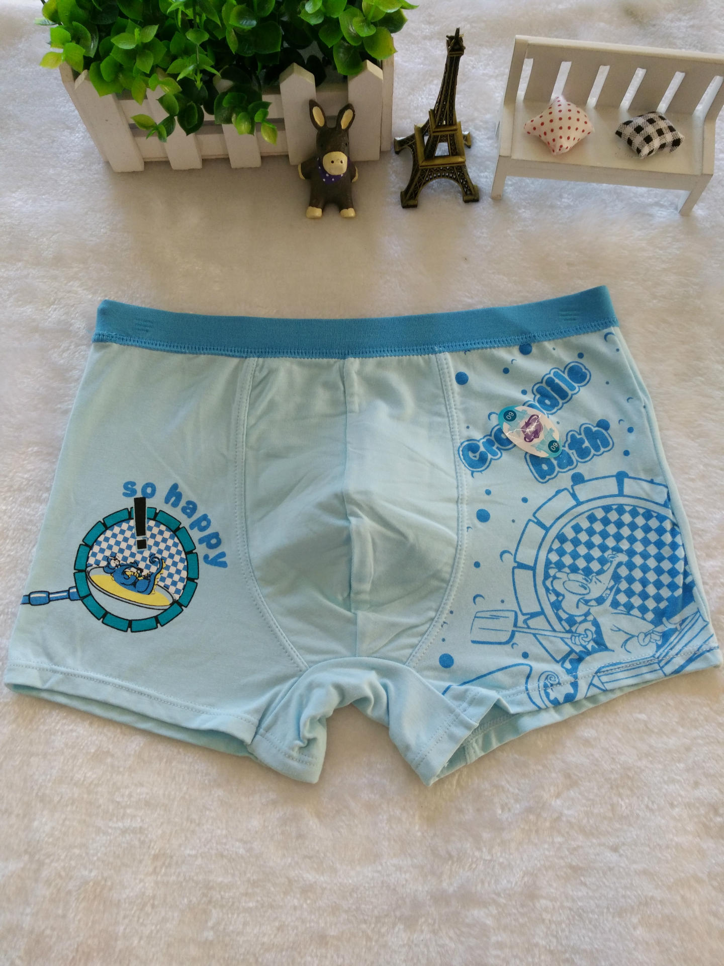 儿童内裤男平角中大童男童内裤纯棉男孩小孩短裤青少年学生四角裤