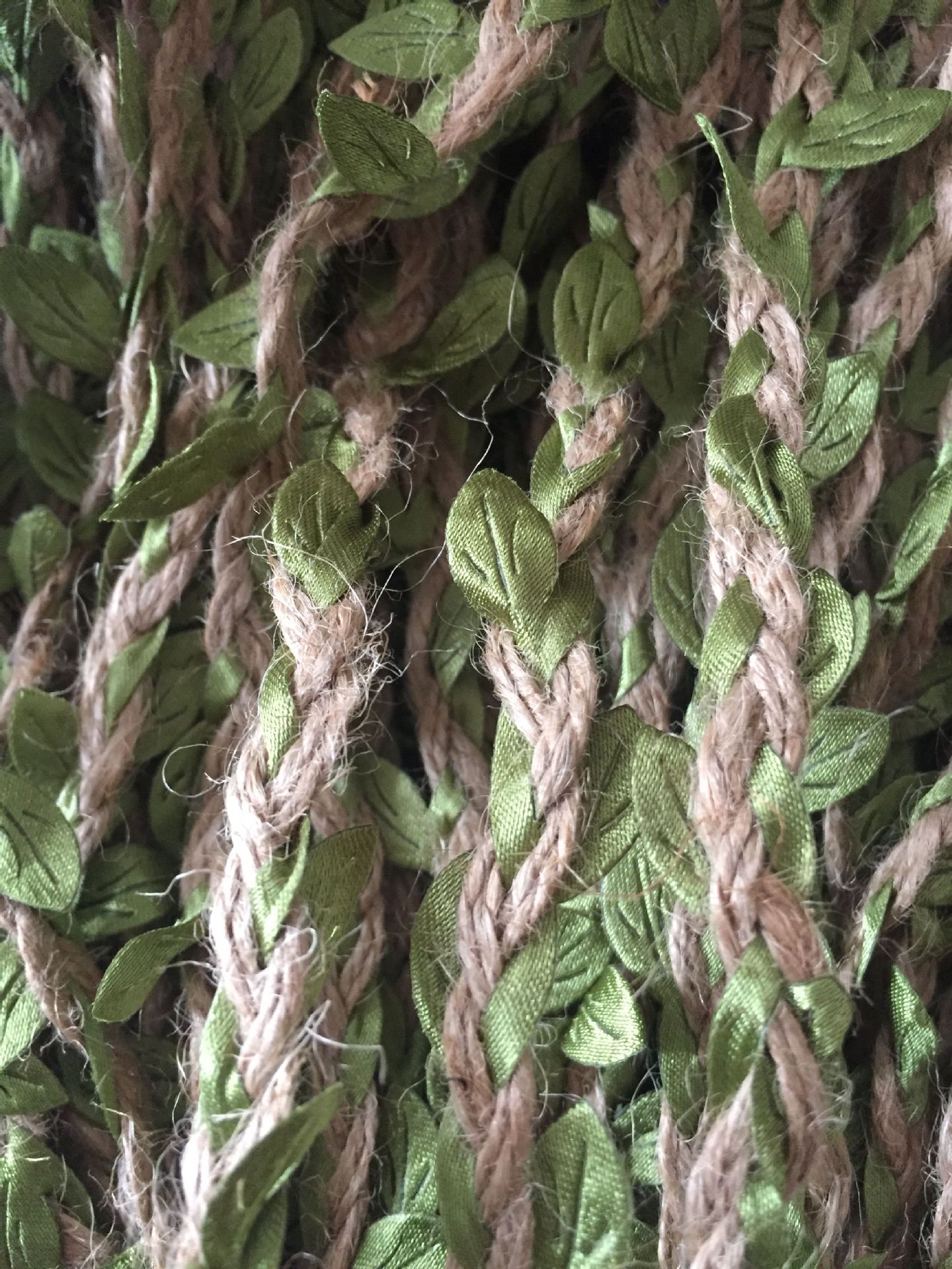 批发5mm仿真树叶麻辫子麻绳藤条装饰森林系列酒吧休闲吧背景装饰