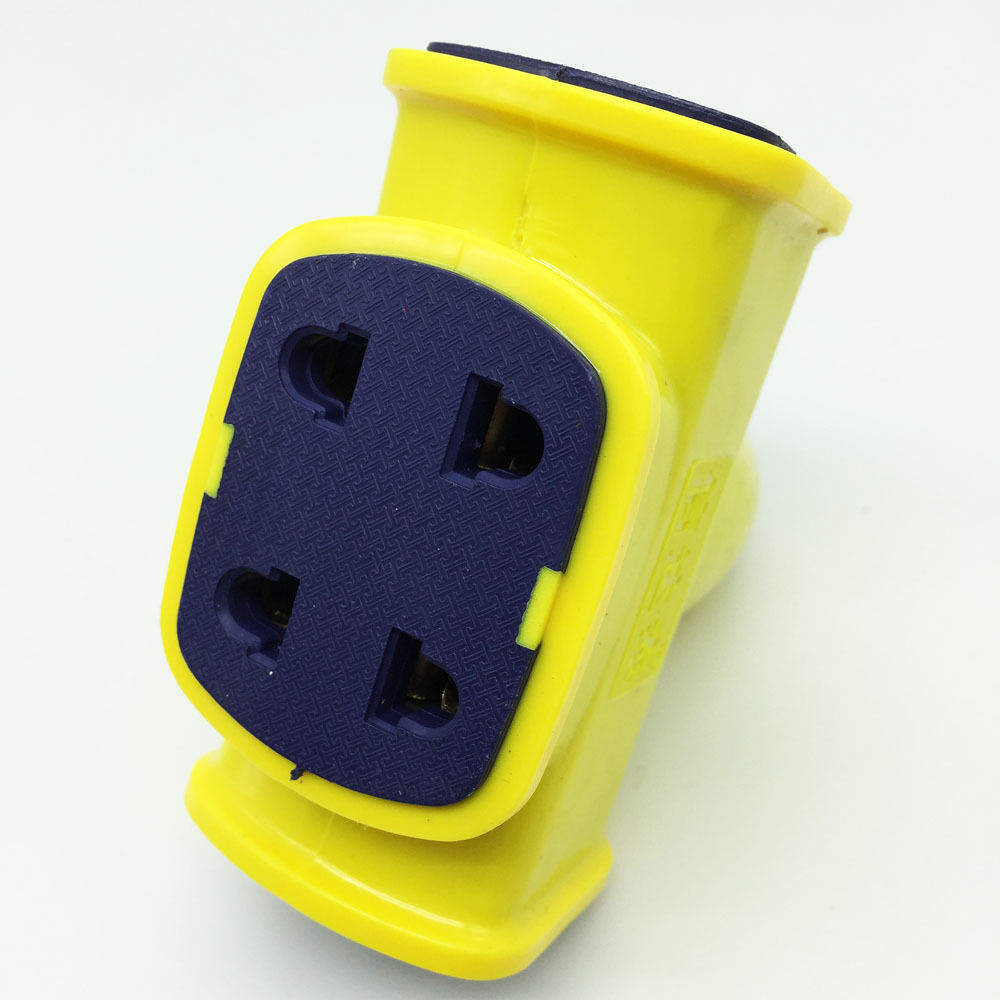 厂家直销14孔16a无线地拖插座 双铜飞机型大功率地拖插座