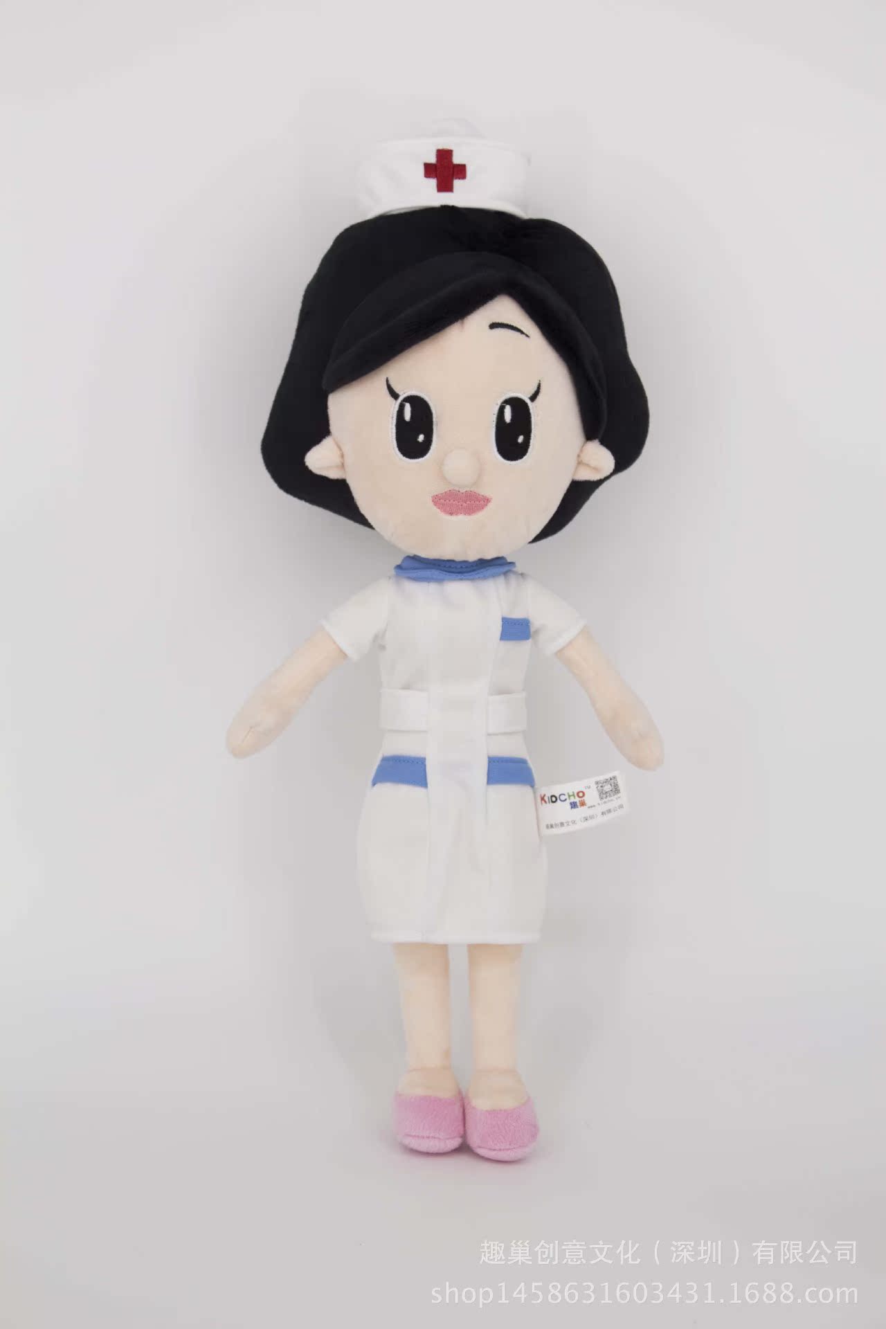 围裙妈妈毛绒儿童电动玩具创意毛绒公仔护士装大头儿子海军风系列