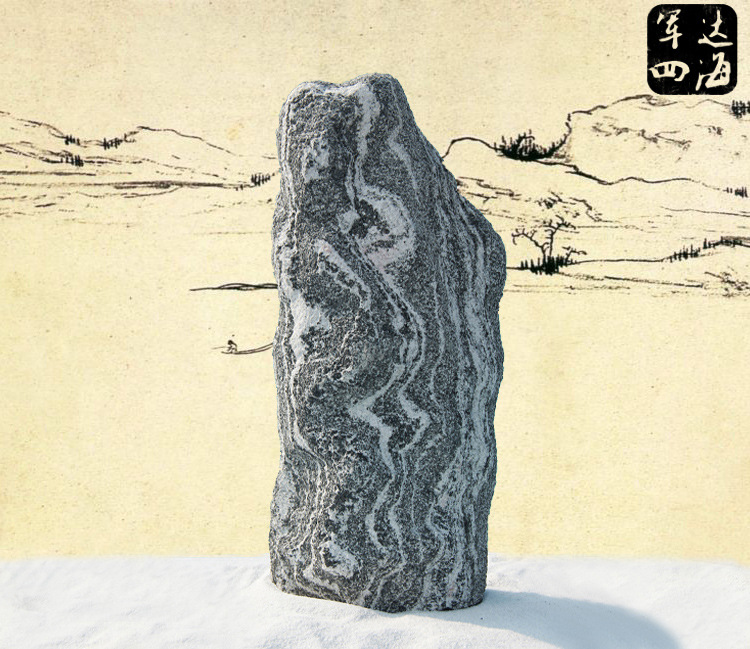 泰山石镇宅石家居摆件石雕工艺品风水石风景石观赏装饰补角