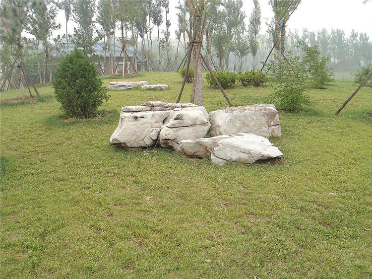 厂家直销公园踏步点缀草坪石 黄蜡石 假山石 天然园林景观石批发