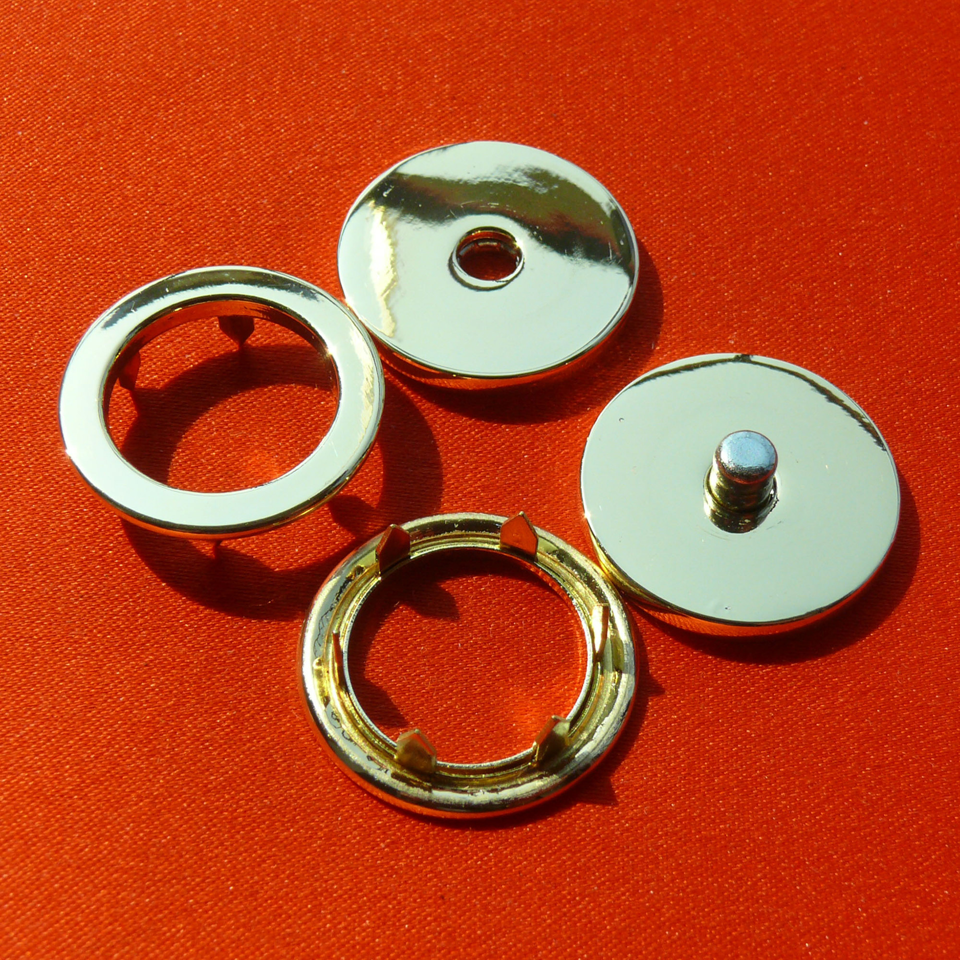 五爪扣 21mm平面五爪手缝隐形啪钮 金属圆形按扣-铜雕产业网