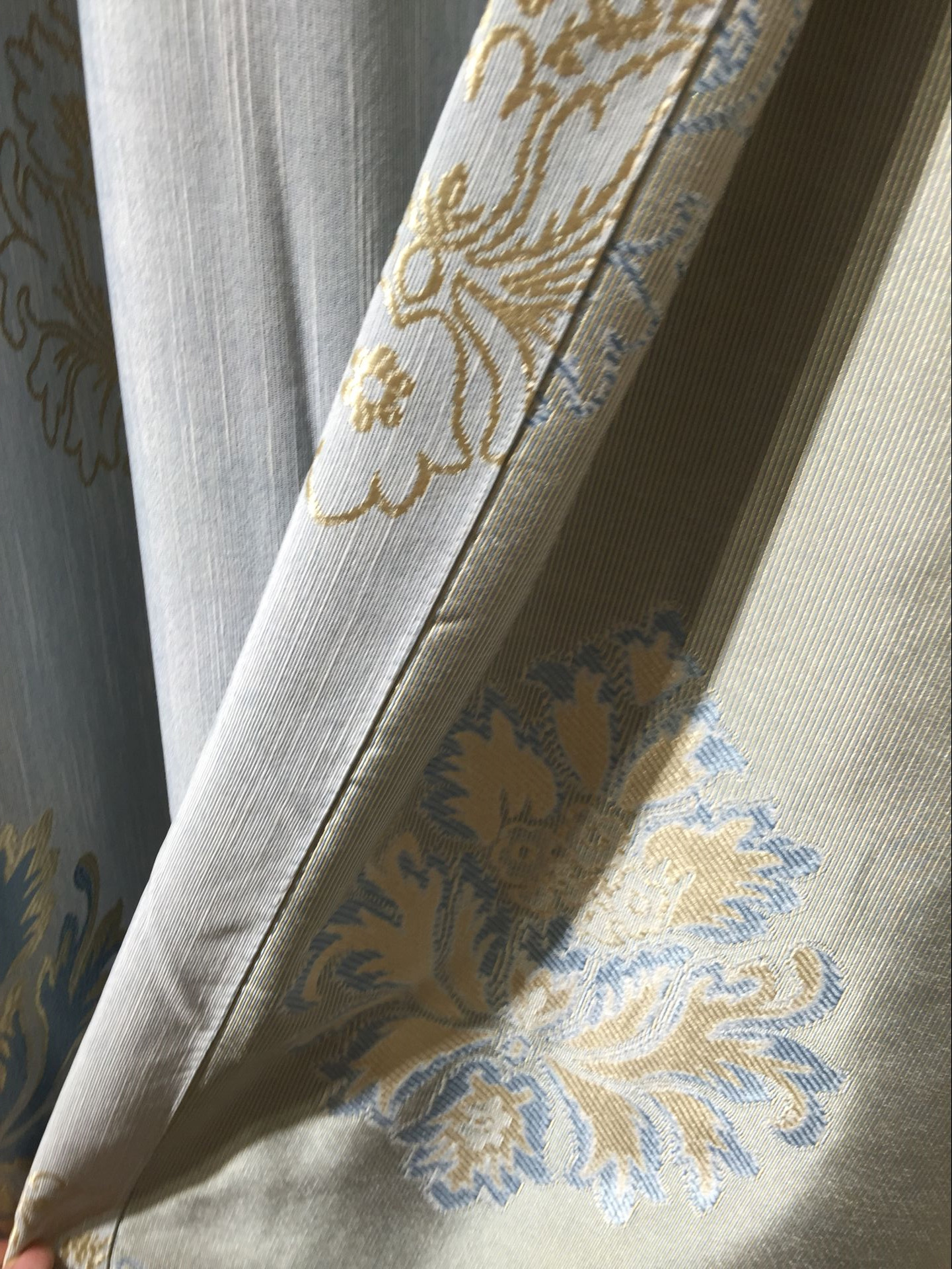 厂家直销 高精密竹节棉提花窗帘布 卧室客厅工程窗帘布 - 编织批发