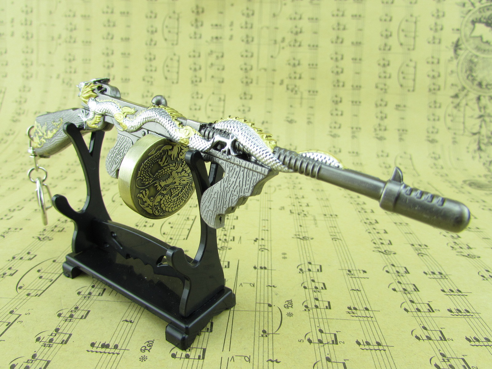 一件代发 穿越网游周边英雄武器烈龙汤姆逊机枪模型 儿童玩具枪