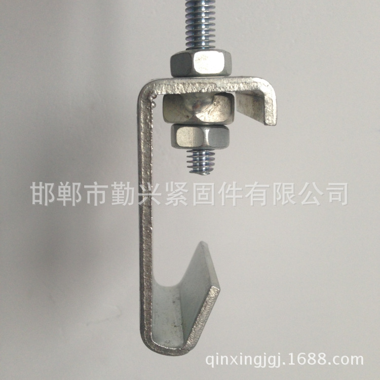 c型吊钩丝杠挂钩c型钢吊钩卡m8m10吊筋吊钩c型吊卡