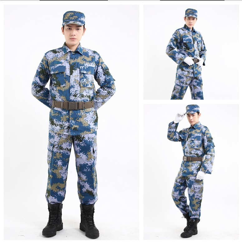 现货批发 新款07海洋夏季数码迷彩服作训服套装 经典款式军迷装备
