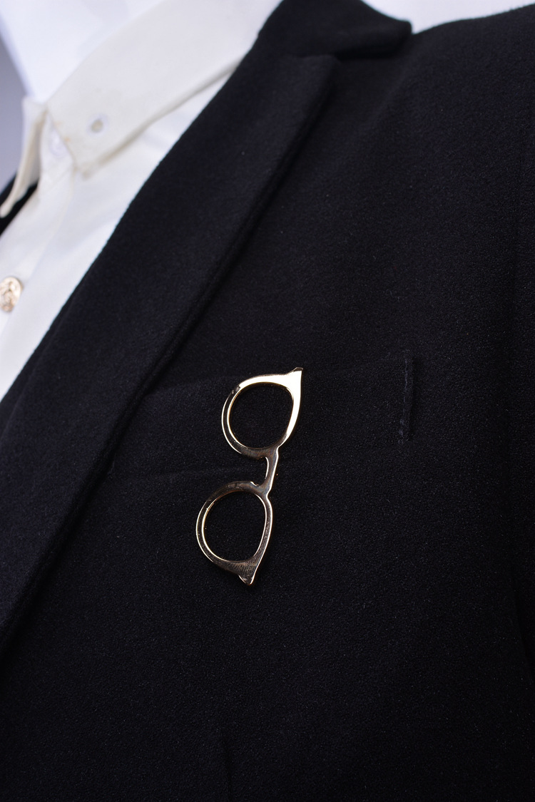 韩版男西服衬衫领带夹 简约商务正装眼镜夹子 衬衫领带夹现货批发