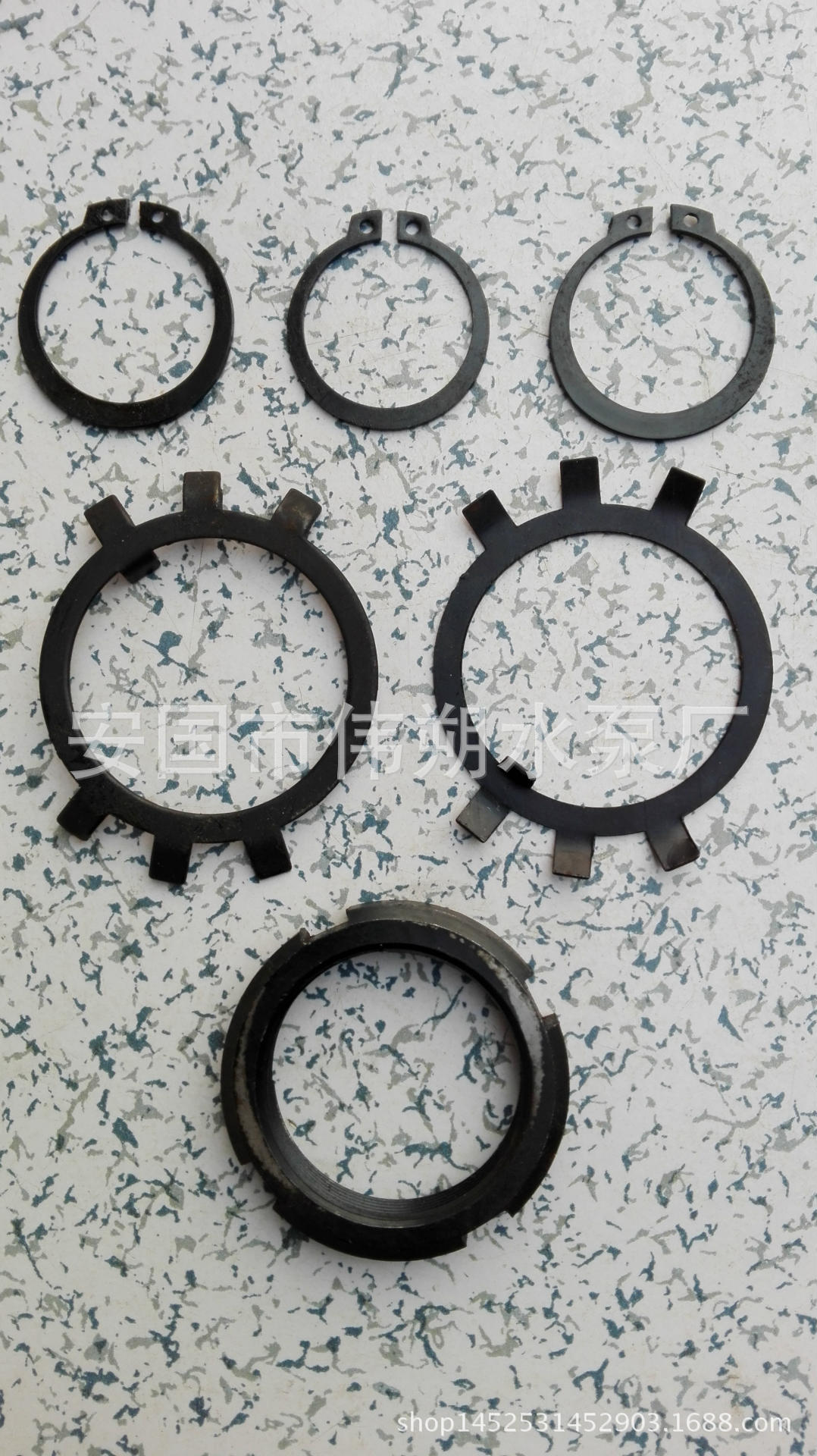 圆螺母厂家生产工业水泵离心泵泵轴轴套备母轴承锁母圆锁母锁片厂