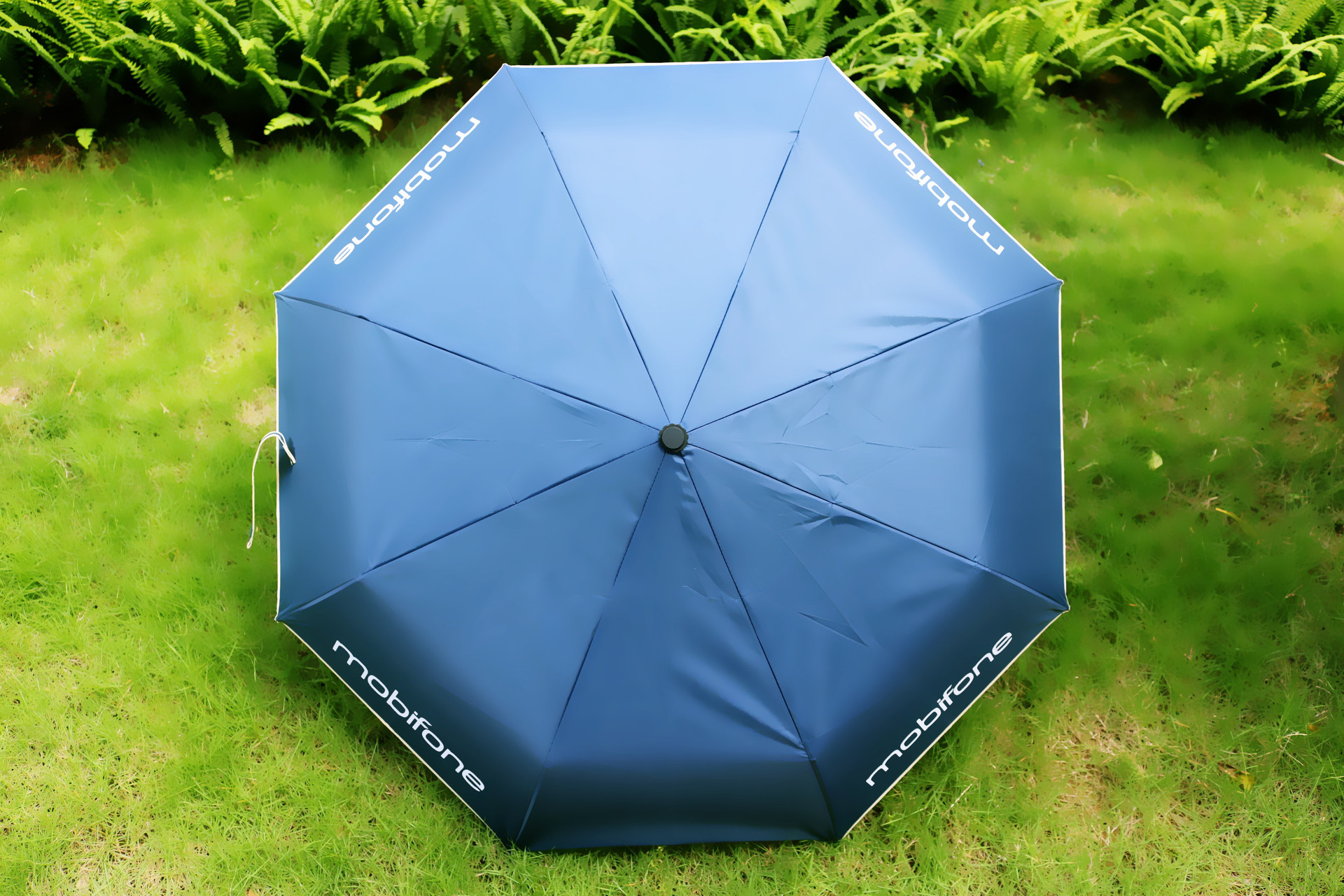 全自动开收雨伞 21寸商务三折 全钢伞架蓝色折叠雨伞厂家定.