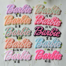 双色Barbie字母牌 树脂配件diy流沙手机美容材料 饰品配件批发