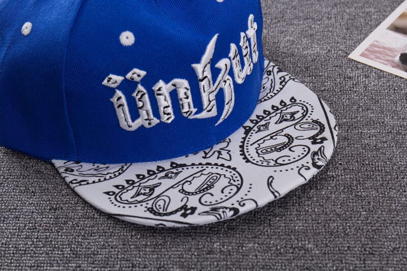 夏季韩版unkut西海岸腰果花刺绣棒球帽街舞嘻哈男女时尚平沿帽子