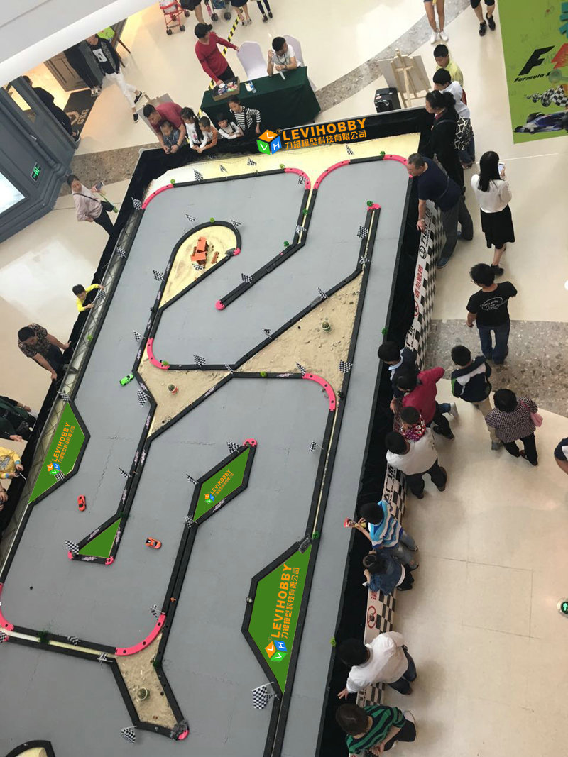 可定做大型四驱漂移遥控车赛道eva跑道万达商场儿童玩具车轨道