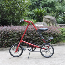 速立达款新升级铝合金一体轮折叠自行车 自行车 女士轻便车