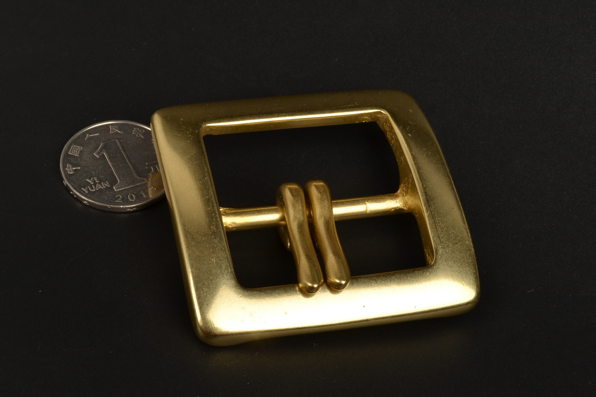 实心纯黄铜双针日字扣扣头男士皮带扣头日字针扣针式皮带头裤带扣