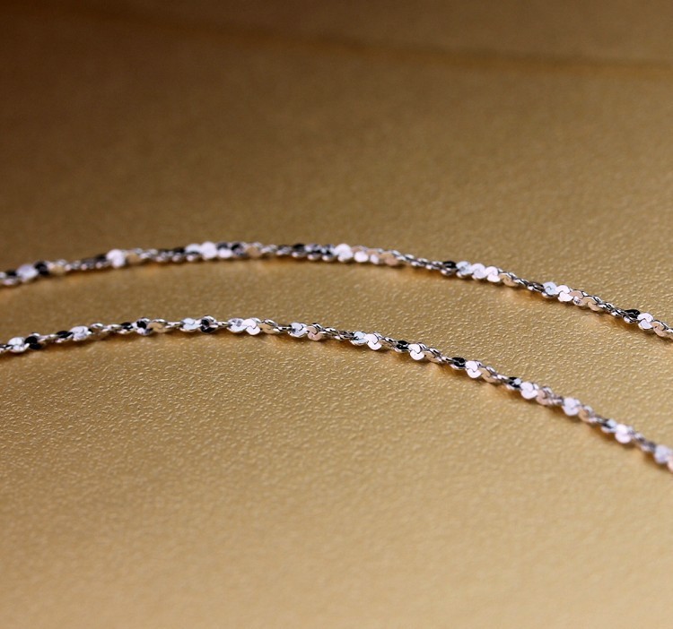 s925纯银时尚满天星项链银链子厂家直销 番禺银饰工厂定制