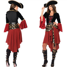 2022年新品女款海盗装万圣节服装欧美游戏制服角色扮演 cosplay服