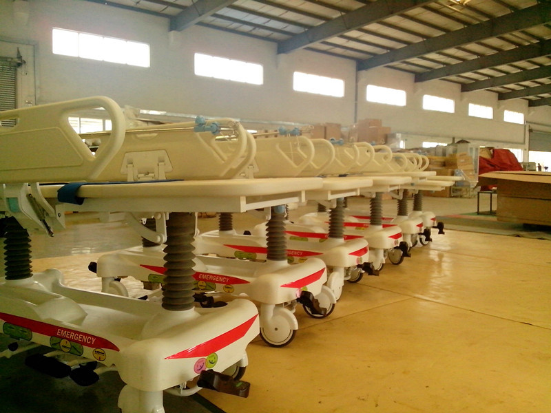 液压升降拍x光片床 豪华升降平车 胃镜检查床 豪华抢救床转运床