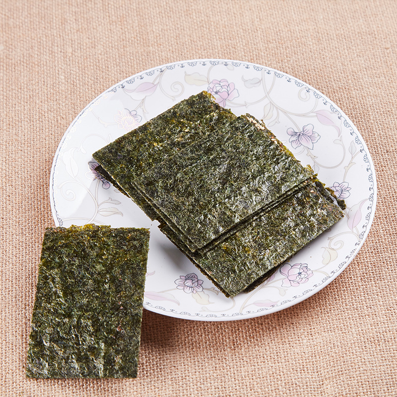 娃娃熊香辣味80克夹心海苔(整张) 非油炸 口感好