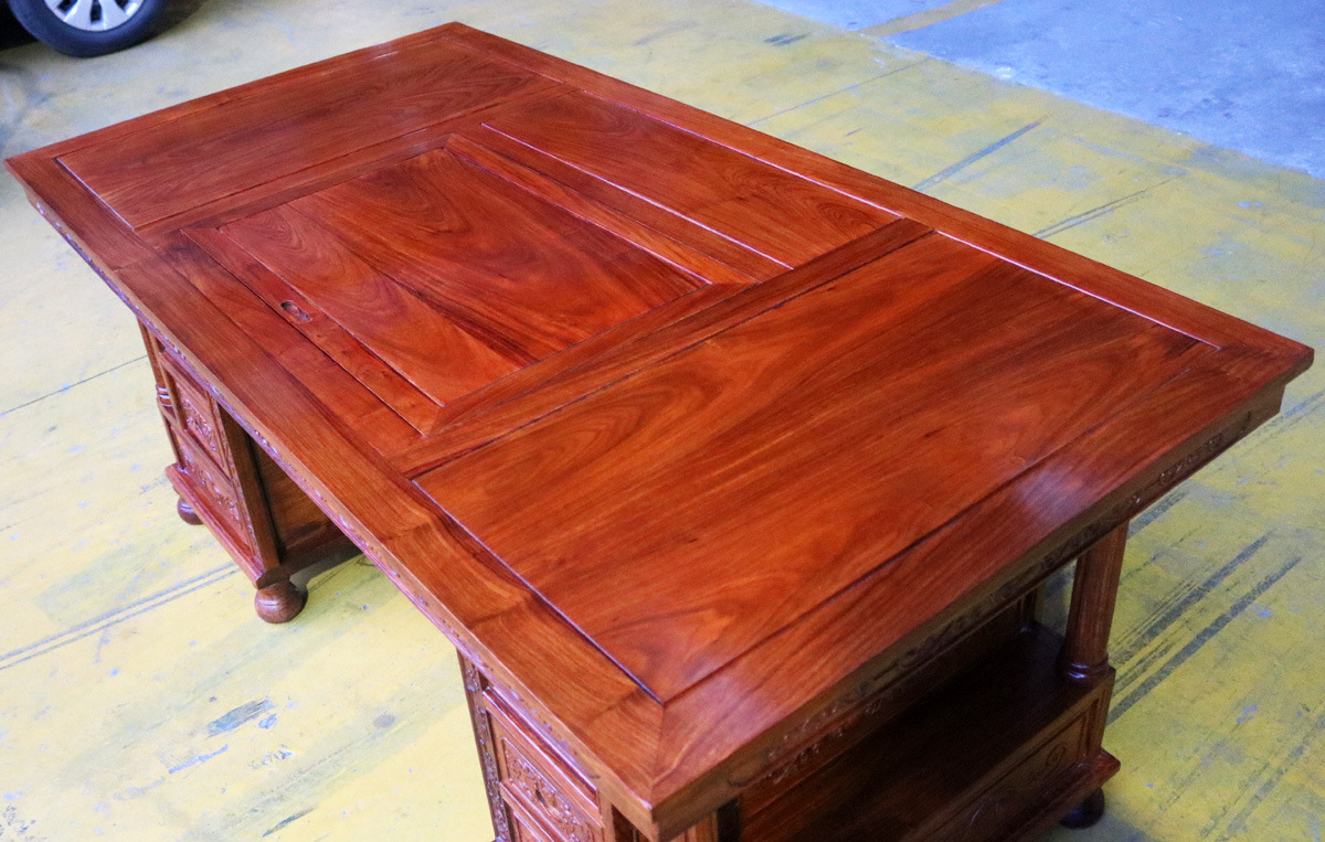 国标红木刺猬紫檀 牡丹茶台 红木家具 新会厂家直销 非洲花.