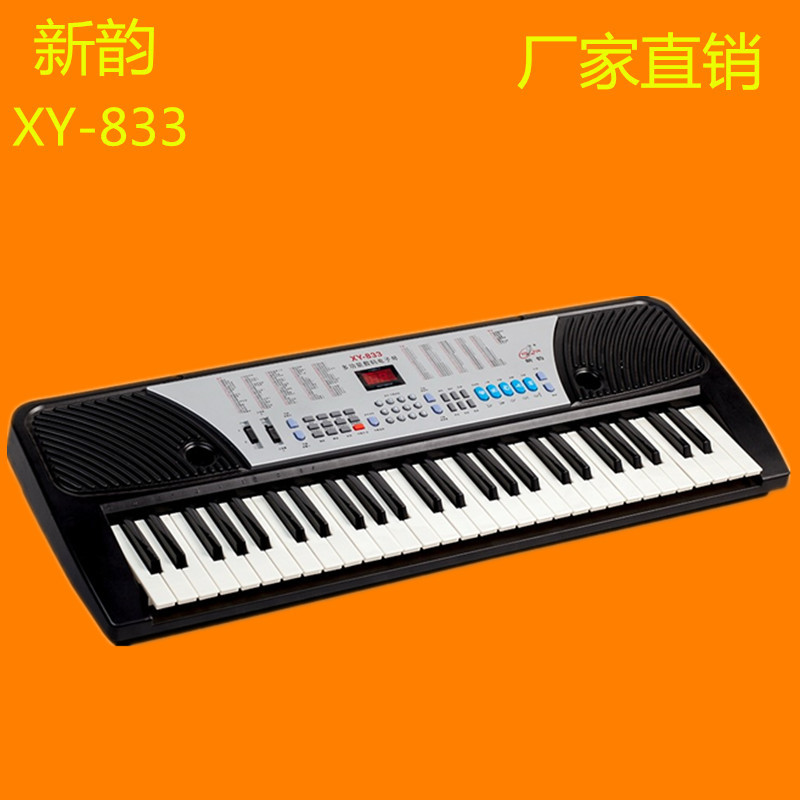 全国代发新韵833电子琴54键数码防钢琴键盘成人儿童初学演奏琴