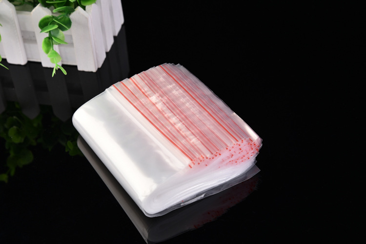 pe自封袋 现货批发防水密实包装袋 透明包装袋自封袋6号100只定制