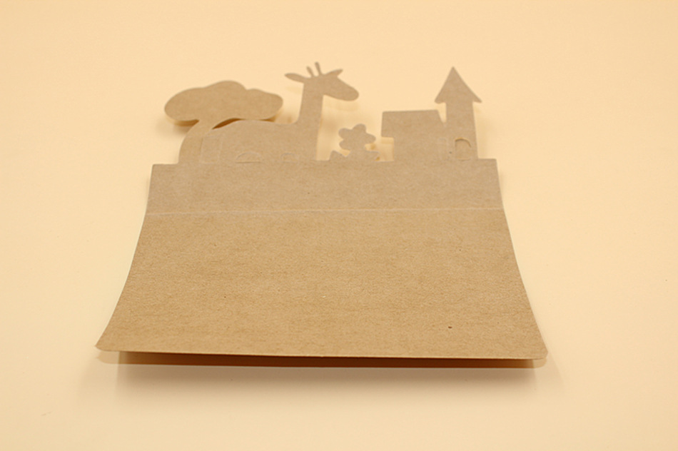 创意牛皮纸动物贺卡(梦境森林)镂空贺卡 4款选厂家直销批发